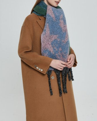 Star and Stripe Tassel Blanket Scarf
