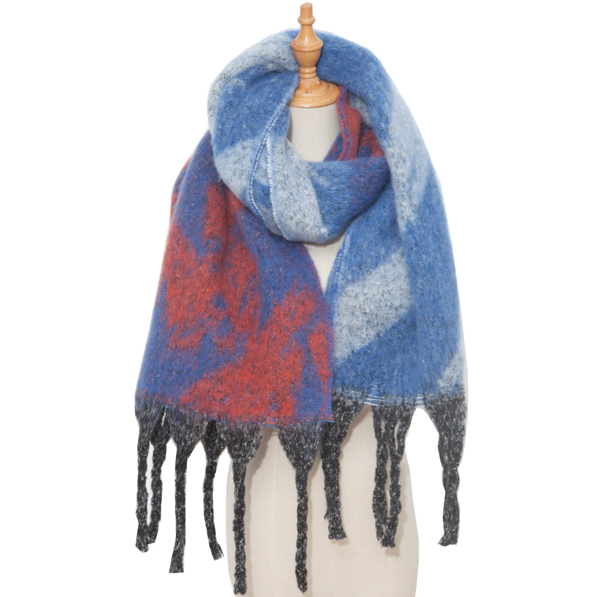 Star and Stripe Tassel Blanket Scarf