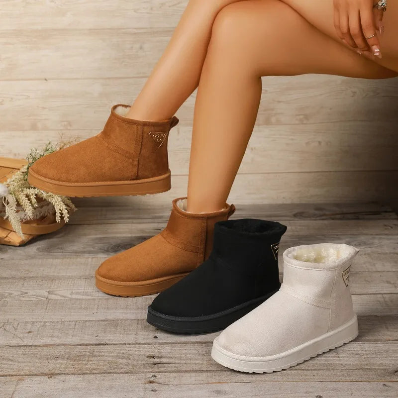 Women's Fur-Lined Snow Boots - Extra Warm Winter Boots